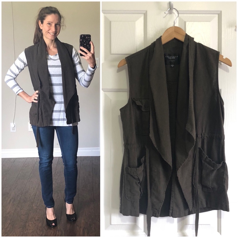 🧡 Sanctuary olive green utility vest